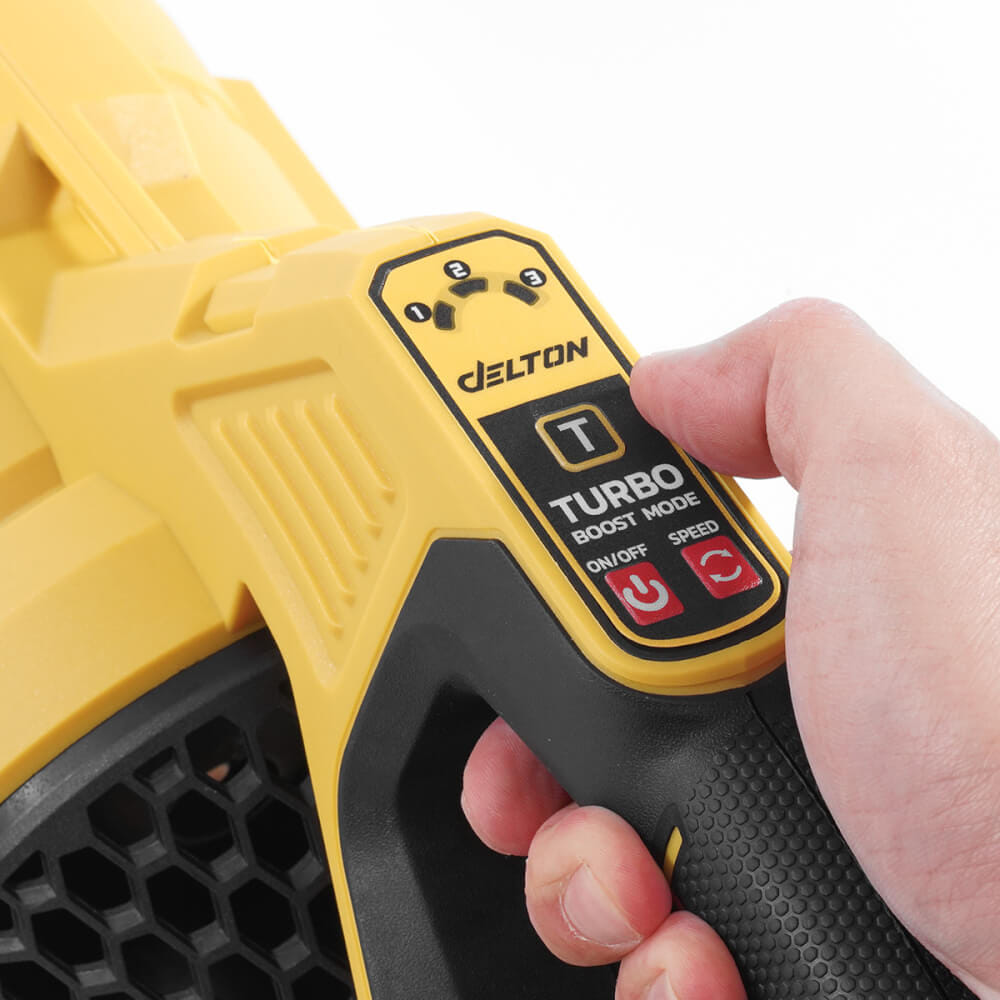 เครื่องเป่าใบไม้ไร้สาย (พร้อมแบตเตอรี่ 2 ก้อน) DELTON รุ่น CBL-988DB TURBO FORCE 20V 12AH_5
